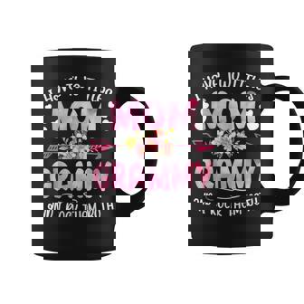 I Have Two Titles Mom And Grammy Floral Happy Mothers Day Coffee Mug | Mazezy