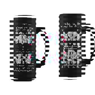 I Have Two Titles Mom And Nene Flowers Mothers Day Coffee Mug - Seseable