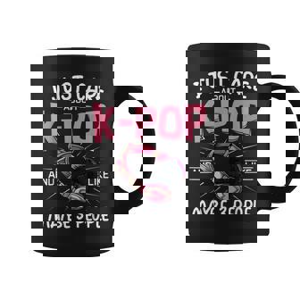 I Just Care About Kpop And Like Maybe 3 People Funny Korea Coffee Mug | Seseable CA