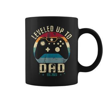 I Leveled Up To Daddy 2023 Promoted To Dad Soon To Be Dad Coffee Mug - Thegiftio UK