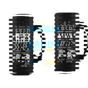 I Leveled Up To Daddy 2024 Funny Soon To Be Dad Fathers Day Coffee Mug | Mazezy