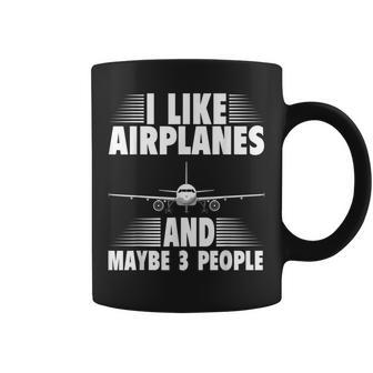 I Like Airplanes Airplanes Lovers Pilots Women Men Coffee Mug - Seseable