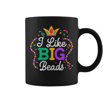 I Like Big Beads Mardi Gras New Orleans Louisiana Parade Coffee Mug - Seseable