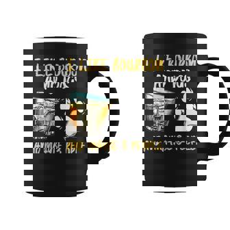 I Like Bourbon And Dogs And Maybe 3 People Coffee Mug | Seseable CA