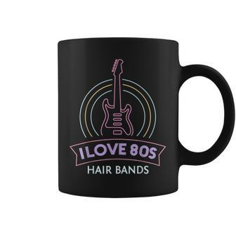 I Love 80S Hair Bands Theme Party Outfit Eighties Costume Coffee Mug | Mazezy CA