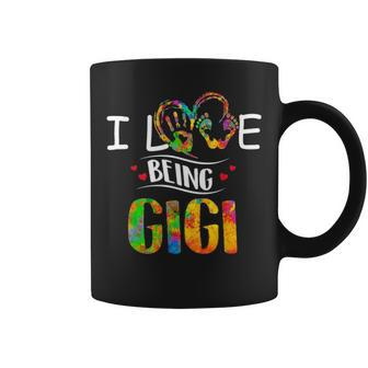 I Love Being A Gigi Art Matching Family Mother Day Coffee Mug - Seseable