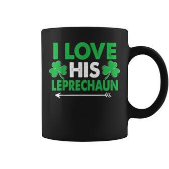 I Love His Leprechaun St Patricks Day Matching Couples Coffee Mug | Mazezy