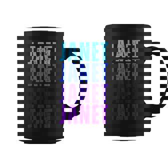 I Love Janet Pattern First Name Janet Coffee Mug | Mazezy