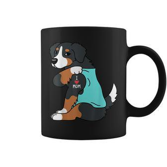 I Love Mom Tattoo Bernese Mountain Dog Funny Mothers Day Coffee Mug | Mazezy DE