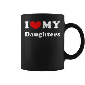 I Love My Daughters I Heart My Daughters Coffee Mug | Mazezy CA