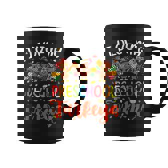 I Love My Preschool Turkeys Thanksgiving Thankful Teacher Coffee Mug - Thegiftio