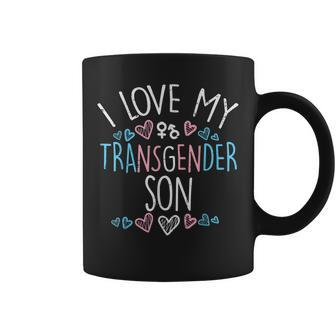 I Love My Transgender Son Transsexual Trans Pride Mom Dad Coffee Mug | Mazezy