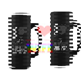 I Love My Wife Lgbt Lesbian Gay Pride Rainbow V2 Coffee Mug - Thegiftio