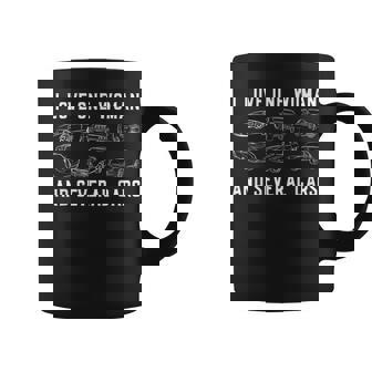 I Love One Woman And Several Cars Funny Car Guy Car Lover Coffee Mug | Mazezy
