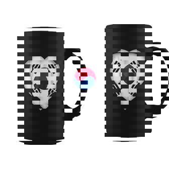 I Love South Korea South Korean Flag Heart Coffee Mug - Thegiftio UK