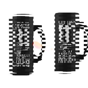 I Love Two Things Bbq And Really Good Bbq Funny Grilling Coffee Mug - Seseable