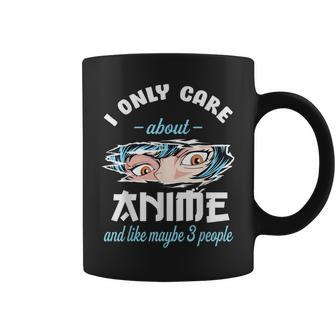 I Only Care About Anime & Cats And Like 3 People Japan Anime Coffee Mug - Seseable