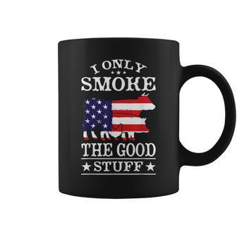 I Only Smoke The Good Stuff Bbq Barbeque Grilling Pitmaster Coffee Mug - Seseable