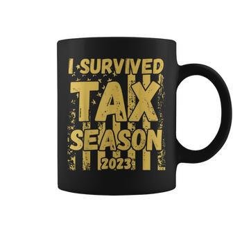 I Survived Tax Season 2023 Accountant Cpa Tax Payer Pun Joke Coffee Mug | Mazezy