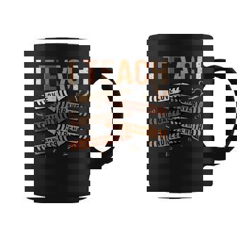 I Teach Black History Month Melanin Afro African Teacher Coffee Mug - Thegiftio