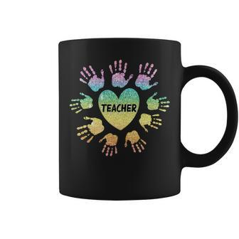 I Teach Love Bravery Equality Strength Kindnesss Coffee Mug - Seseable