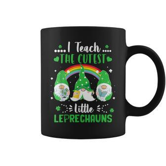 I Teach The Cutest Little Leprechauns Gnome St Patricks Day Coffee Mug - Seseable