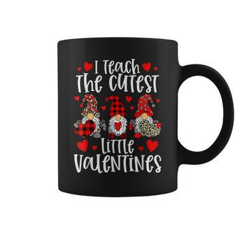 I Teach The Cutest Little Valentines Women Gnome Teachers V3 Coffee Mug - Seseable