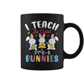 I Teach The Cutest Pre-K Bunnies-Pre-K Teacher Easter Day Coffee Mug | Mazezy