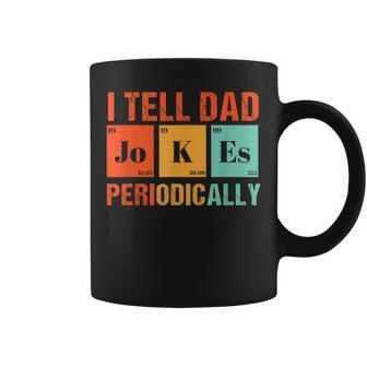 I Tell Dad Jokes Periodically Vintage Retro Dad Joke Coffee Mug - Seseable