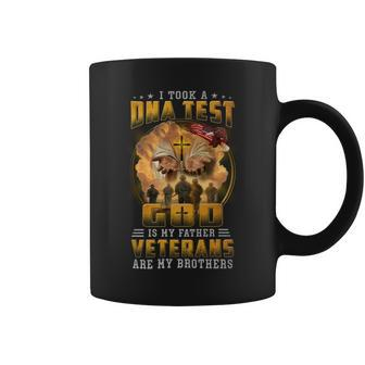 I Took A Dna Test God Is My Father Veterans Are My Brothers V3 Coffee Mug - Seseable
