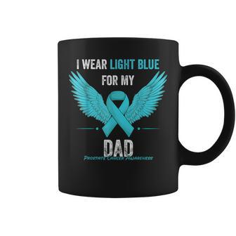 I Wear Light Blue For My Dad Prostate Cancer Awareness Coffee Mug | Mazezy