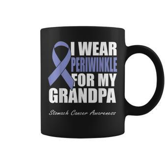 I Wear Periwinkle For My Grandpa Stomach Cancer Awareness Coffee Mug | Mazezy