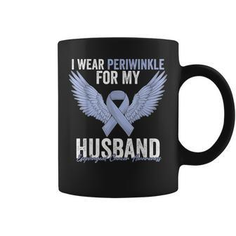 I Wear Periwinkle For My Husband Esophageal Cancer Awareness Coffee Mug | Mazezy