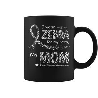 I Wear Zebra For Mom Rare Disease Awareness Coffee Mug - Seseable