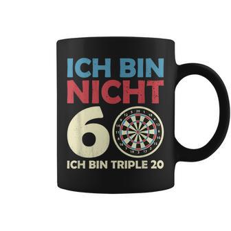 Ich Bin Nicht 60 Triple 20 I 60 Geburtstag Dart Tassen - Seseable