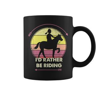 Id Rather Be Riding Horse Gifts For Girls Women Coffee Mug | Mazezy
