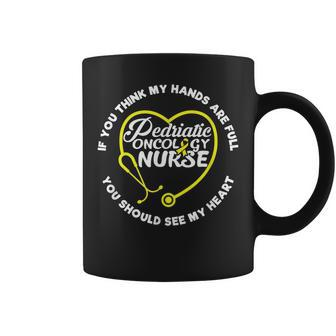 If You Think My Hands Are Full You Should See My Heart Gift Coffee Mug | Mazezy