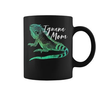 Iguana Mom Reptile Exotic Pet Owner Girl Retro Animal Lover Coffee Mug - Seseable