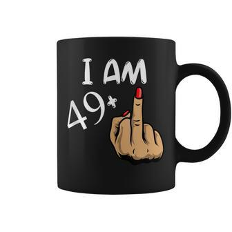 Im 49 Plus Middle Finger Funny 50Th Birthday Coffee Mug | Mazezy