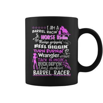 Im A Barrel Racing Horse Riding Reigns Gripping Design Coffee Mug | Mazezy