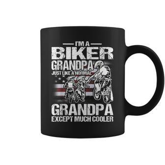 Im A Biker Grandpa Just Like A Normal Grandpa Except Much Coffee Mug | Mazezy