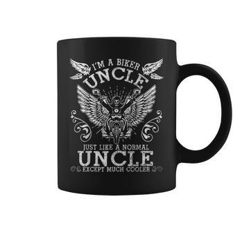 Im A Biker Uncle Just Like A Normal Uncle Except Cooler Coffee Mug | Mazezy