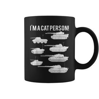 Im A Cat Person German Cats Tanks Distressed Coffee Mug - Thegiftio UK