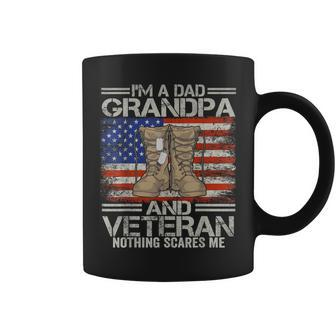 Im A Dad Grandpa And Veteran Fathers Day Coffee Mug - Seseable