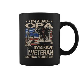 Im A Dad Opa And A Veteran Funny Opa Fathers Day Gift Gift For Mens Coffee Mug | Mazezy
