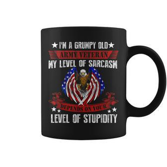 Im A Grumpy Old Army Veteran Funny Us Army Veteran Coffee Mug | Mazezy