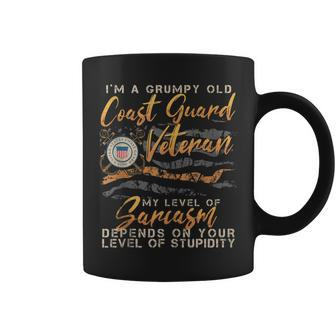 Im A Grumpy Old Coast Guard Veteran Veteran Coffee Mug - Seseable