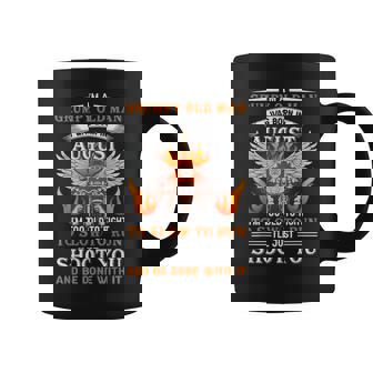 Im A Grumpy Old Man I Was Born In August Im Old Biker Coffee Mug | Mazezy