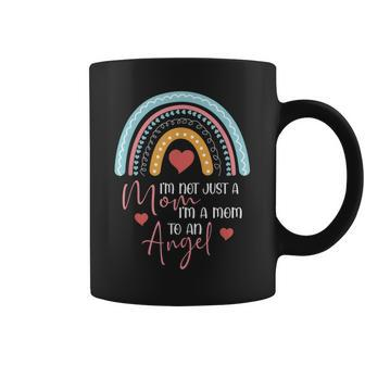 Im A Mom To An Angel Mama Rainbow Cute Mothers Day Coffee Mug | Mazezy