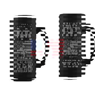 Im A Papa And A Veteran Nothing Scares Me Funny Dad Gifts Gift For Mens Coffee Mug | Mazezy